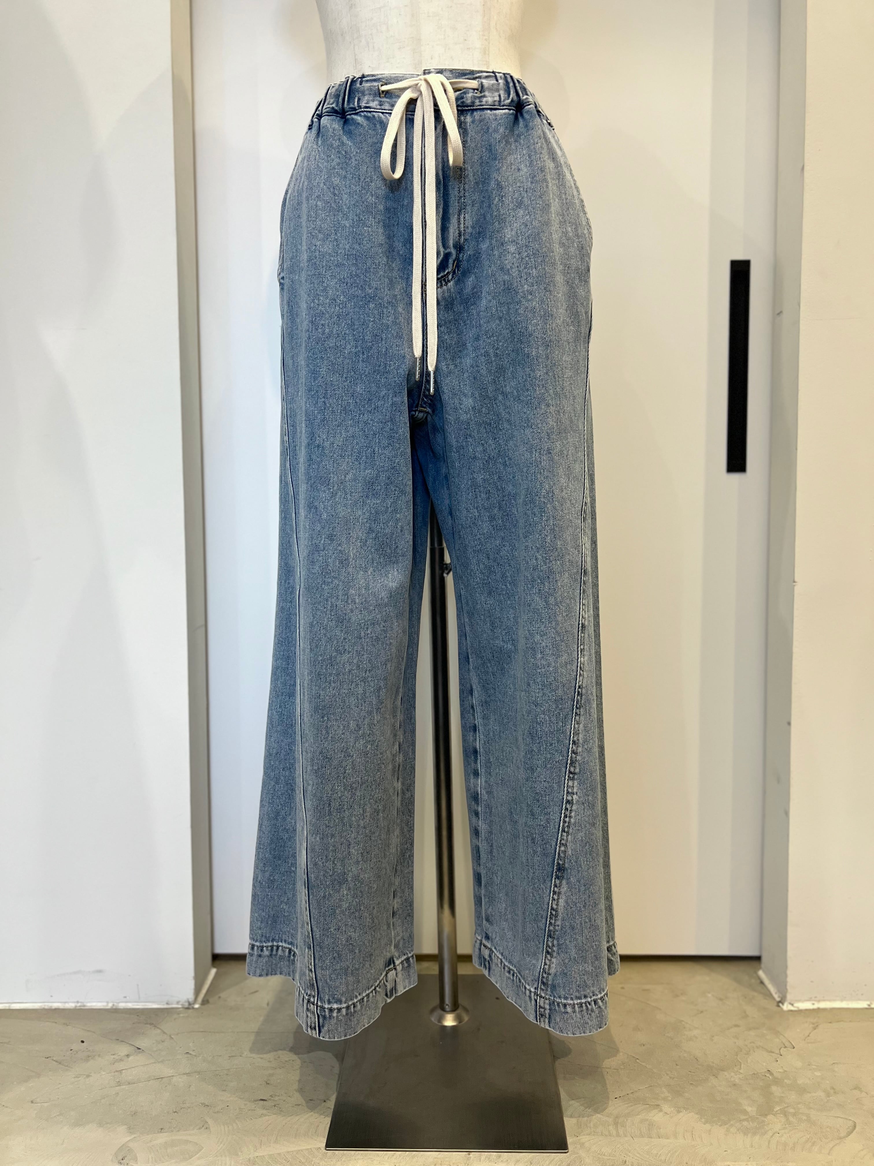 【PASSIONE】イージーワイドデニムパンツ　616617