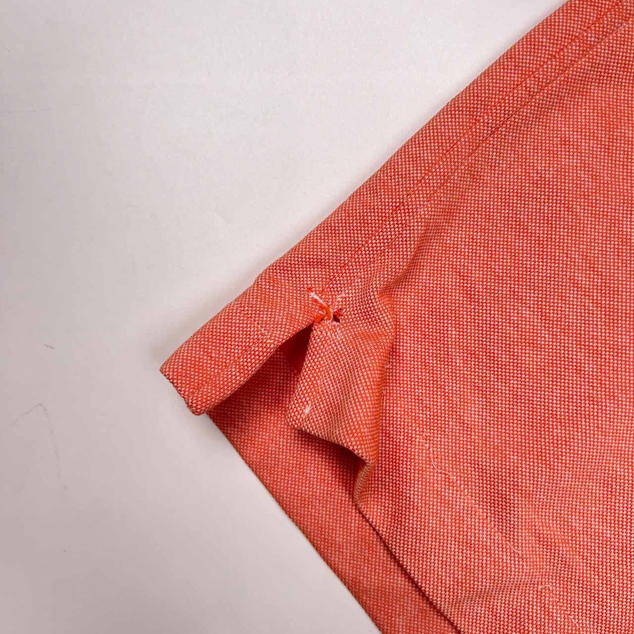 PS Paul Smith ポールスミス BD ボタンダウン 鹿の子 半袖 ポロシャツ L/オレンジ系 メンズ