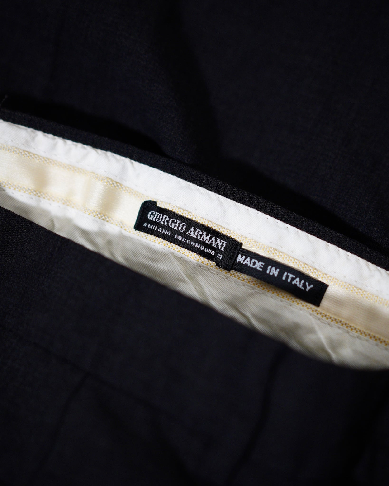 90s GIORGIO ARMANI】1Tuck Slacks | used.memento
