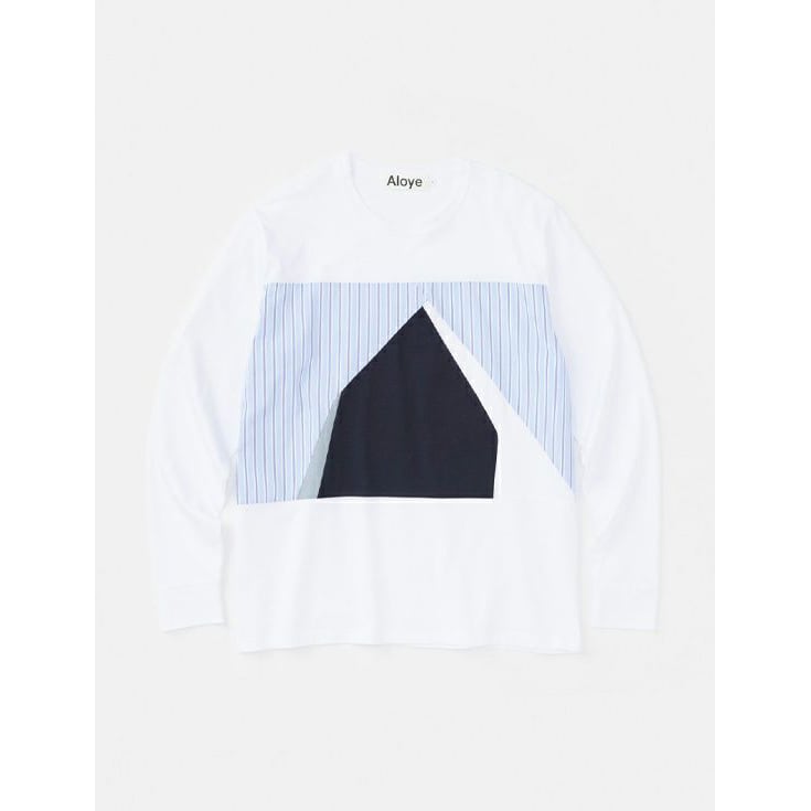 ALOYE/アロイ/Color Blocks Long Sleeve T-shirt