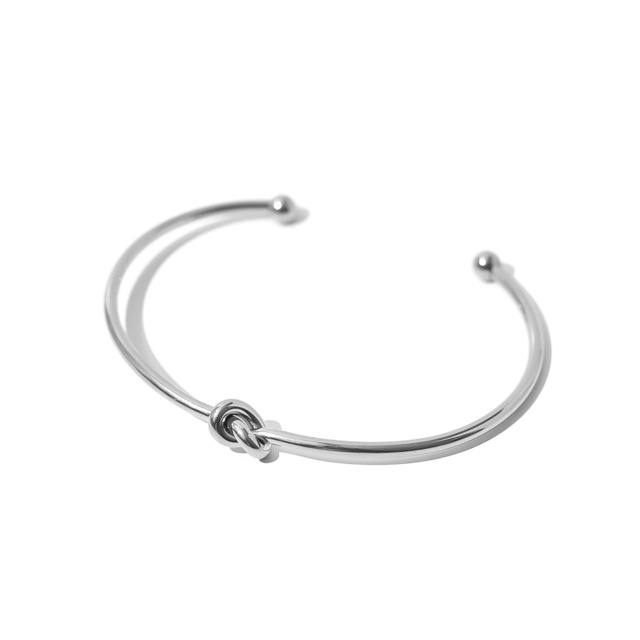 316L knot bangle【SILVER】#b48