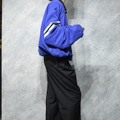 half zip switching design smooth pullover