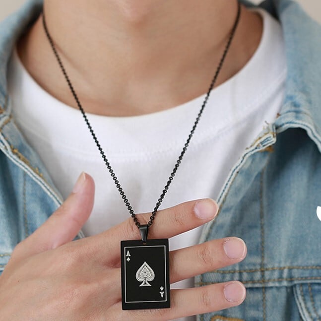 Spade Ace Pendant Necklace / スペード エース ペンダント ネックレス
