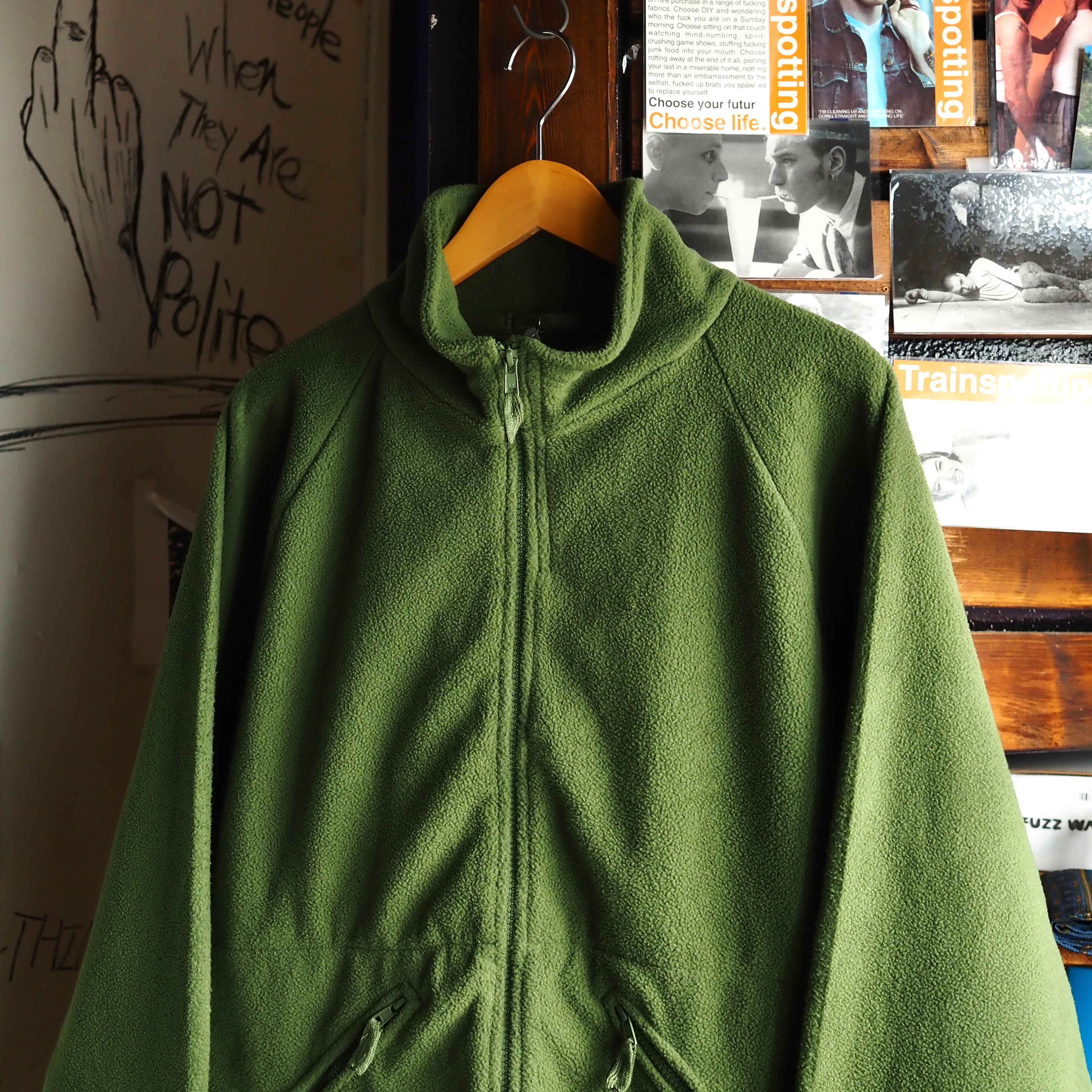 希少緑 ジャミロクワイ着用 イギリス製80s バーグハウス フリース ジャケット