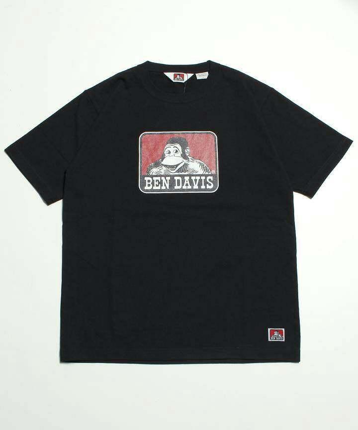 BEN DAVIS (ベンデイビス) GORILLA ICON SHORT SLEEVE TEE 半袖Tシャツ C-0580012 ブラック