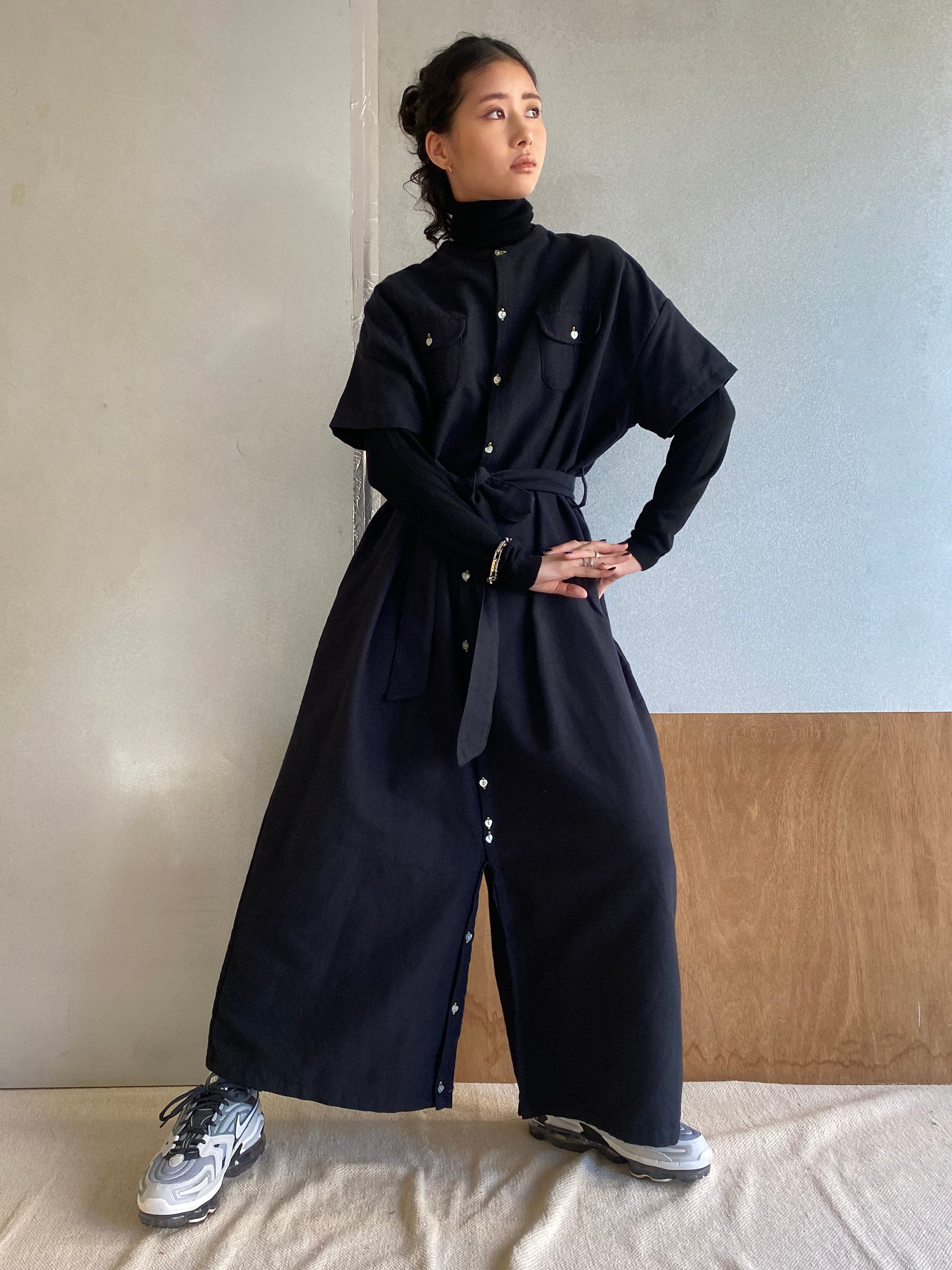 Three Way All In One "black" khadi cotton