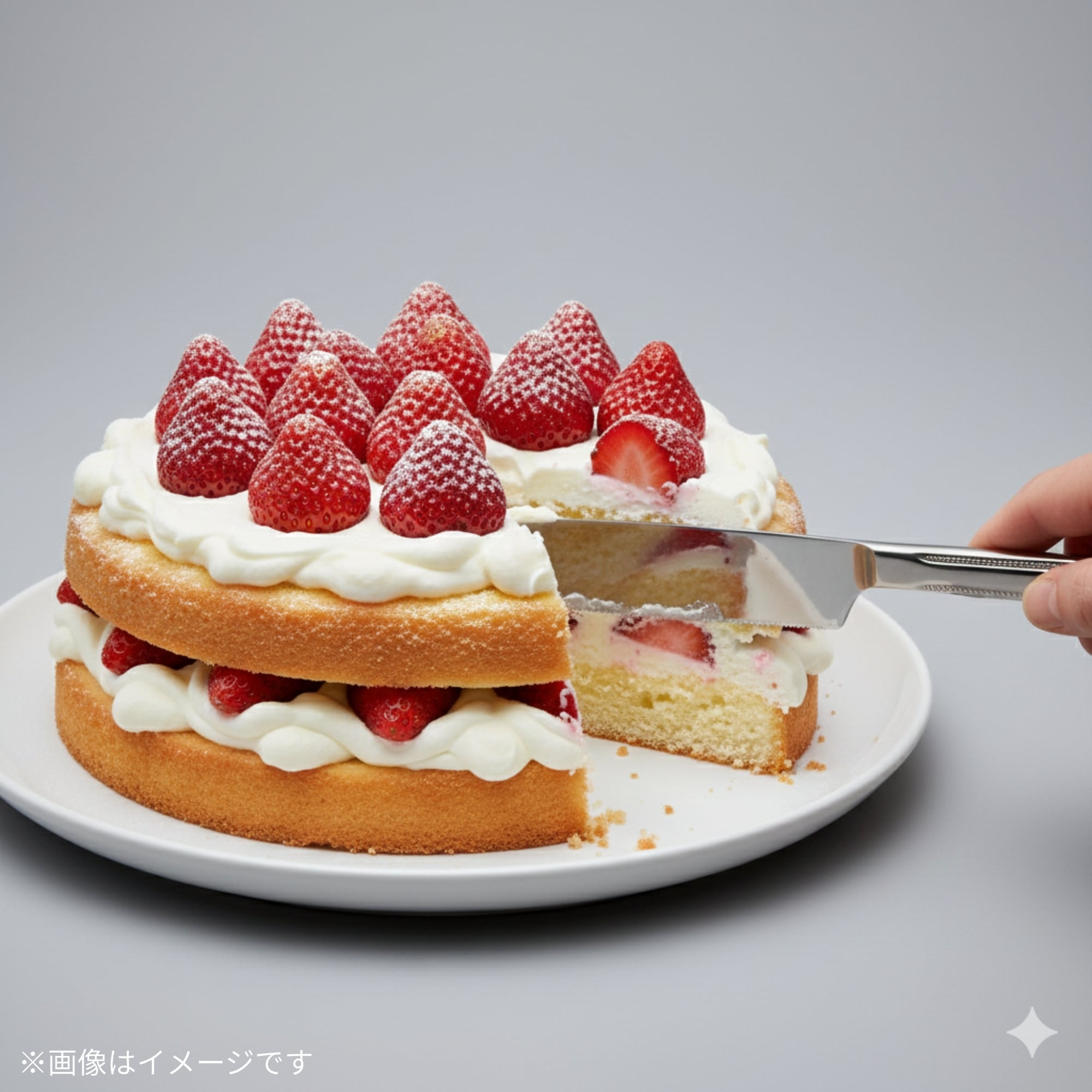 ロマンス〉ケーキナイフ／最中柄・鋸刃 No.11694-200 | LUCKYWOOD