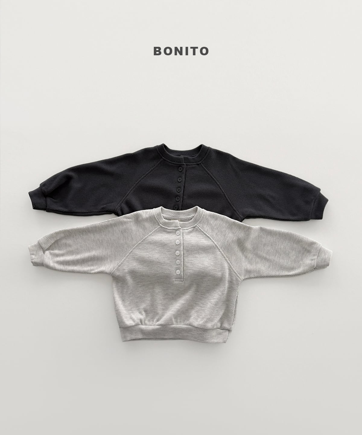 henley neck sweatshirt【BONITO】※9月中旬発送予定
