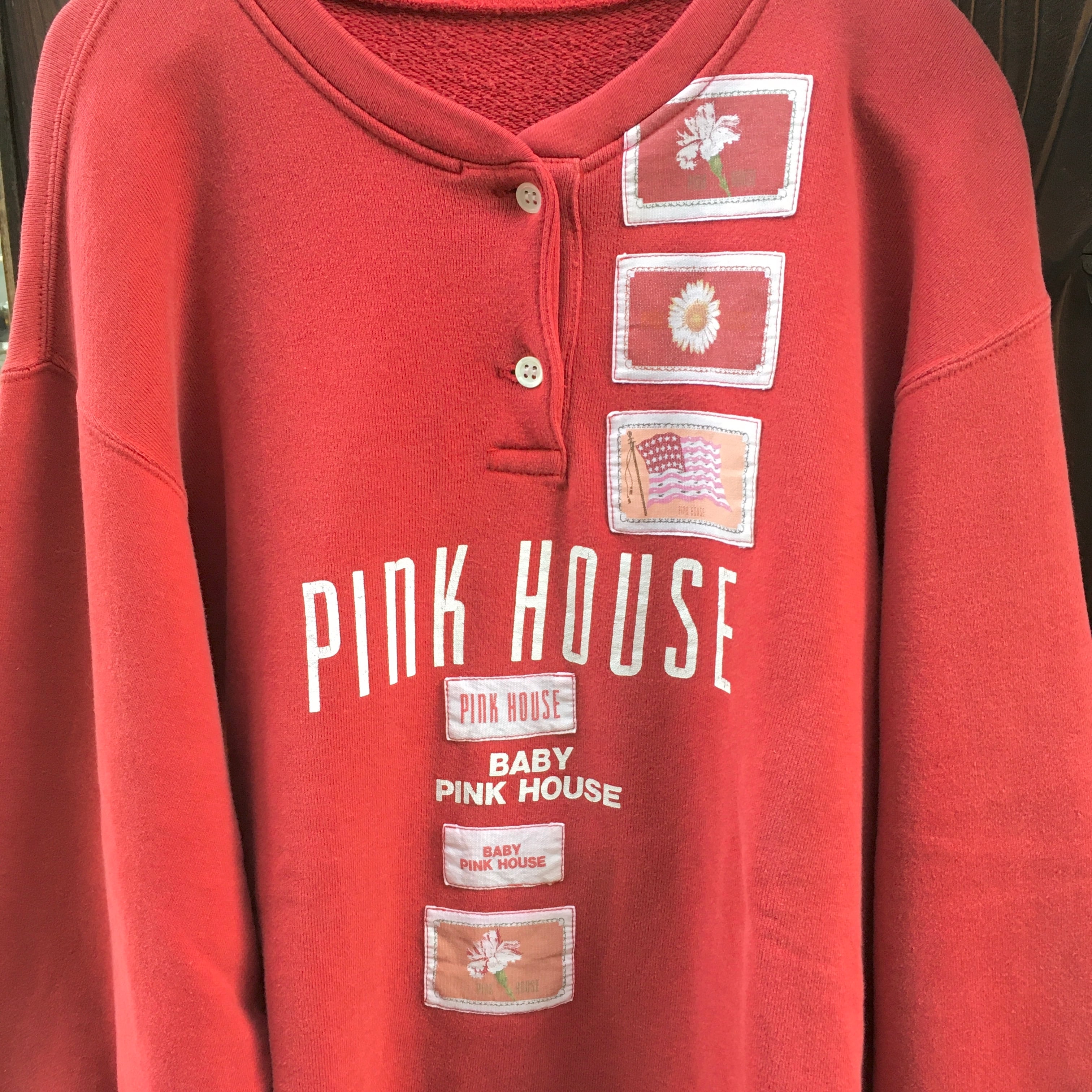 pink house ピンクハウス　スウェット　日本製　ワッペン