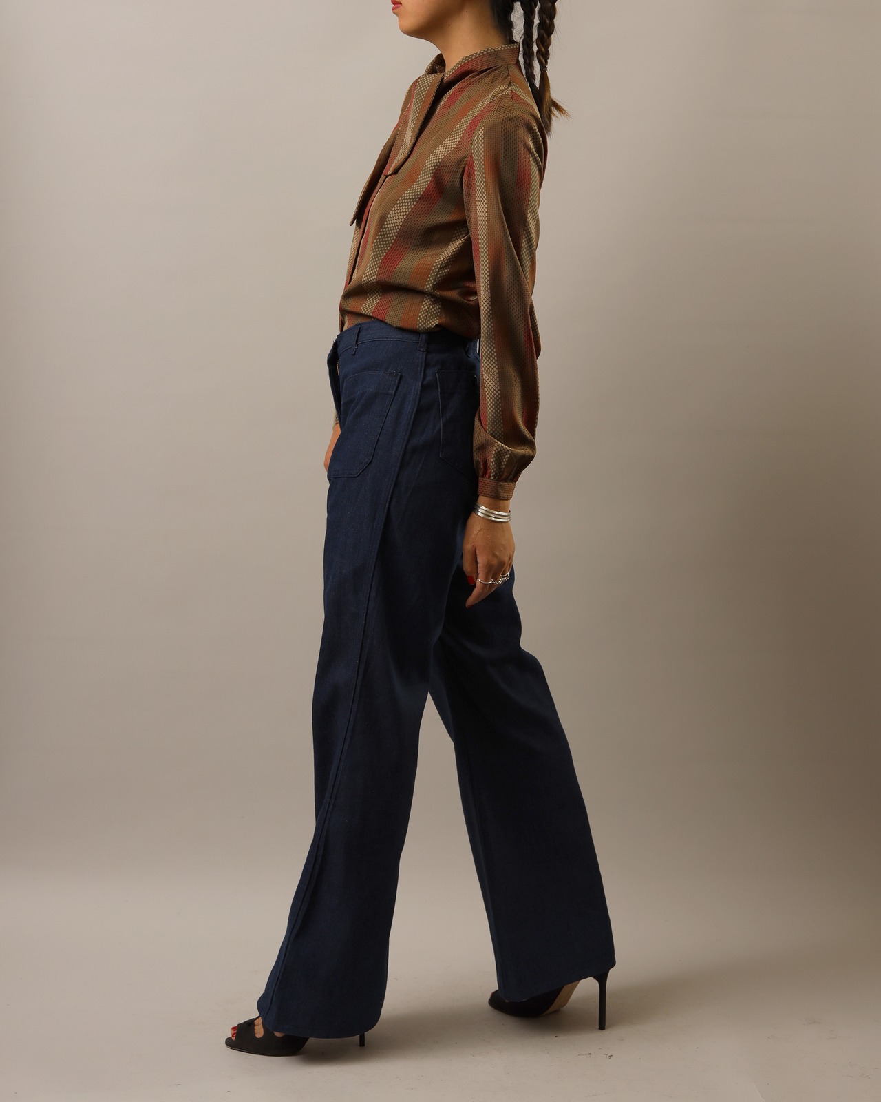 1980's Christian Dior / Tie Blouse