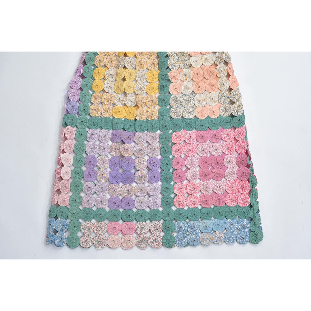 Remake ハンドメイド デザイン リメイク ヨーヨーキルト ロング