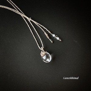 ガネーシュヒマール水晶 macrame necklace