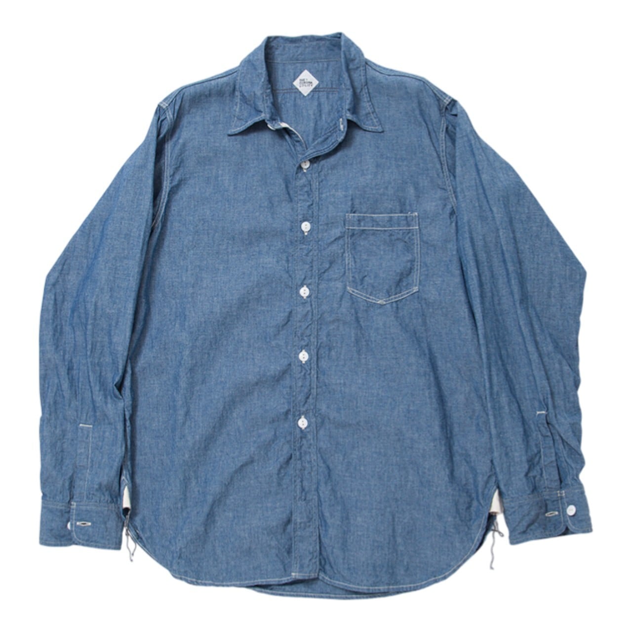 THE CORONA UTILITY / NAVY 1POCKET SHIRT Chambray - NAVY 1ポケット