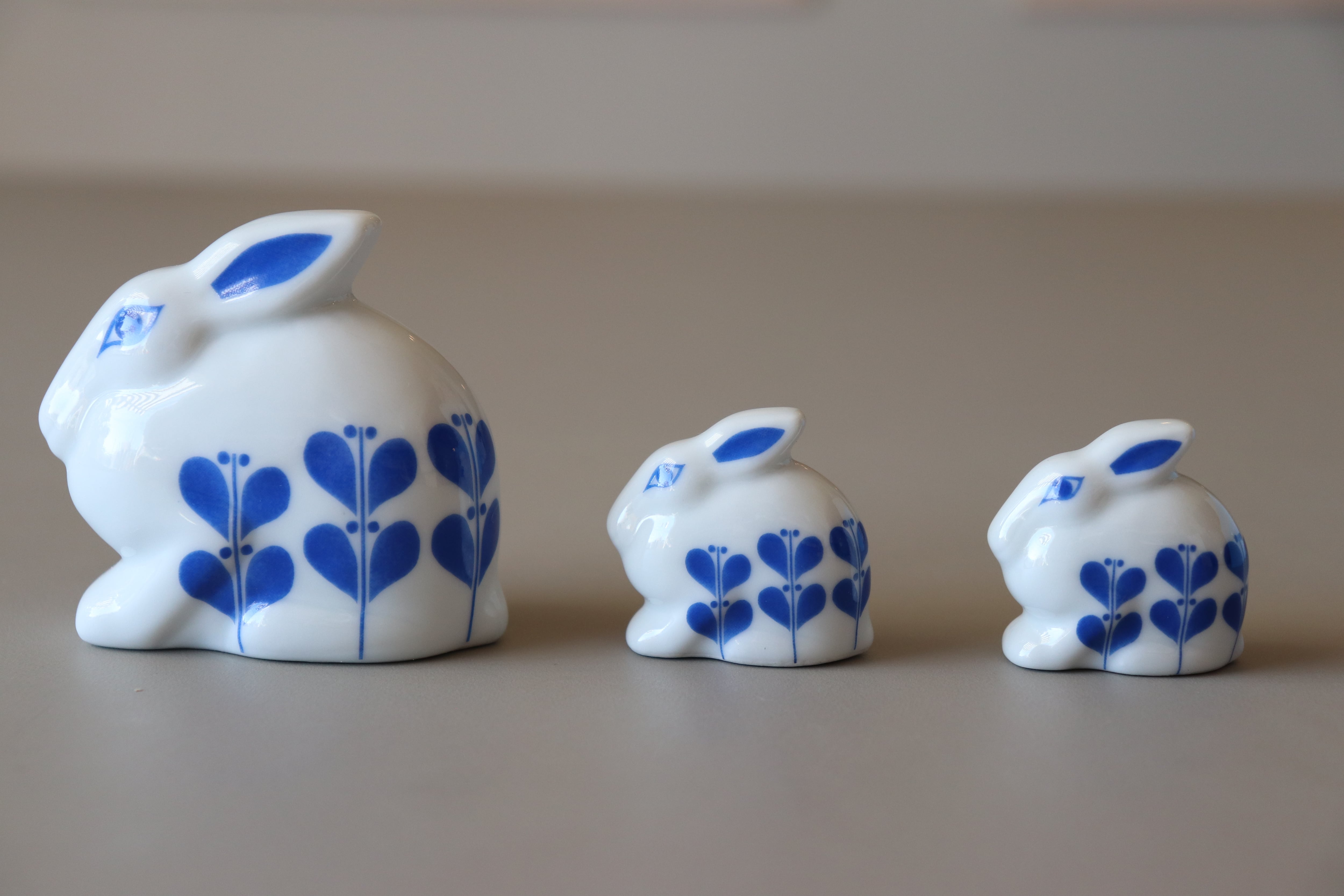 リサラーソン　うさぎ　干支　ひかりのうさぎおやこ　金　陶器 リサラーソン うさぎ 干支 ひかりのうさぎおやこ 金 陶器