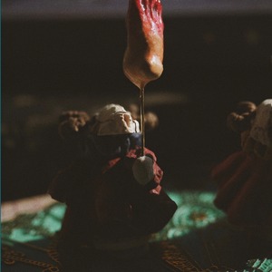 Hand-held doll of a colored bone sheep 【feet】