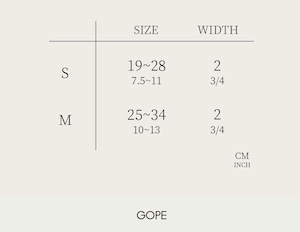 【即納】GOPE Texture Dog Collar - O-Buckle｜Ivory × Beige