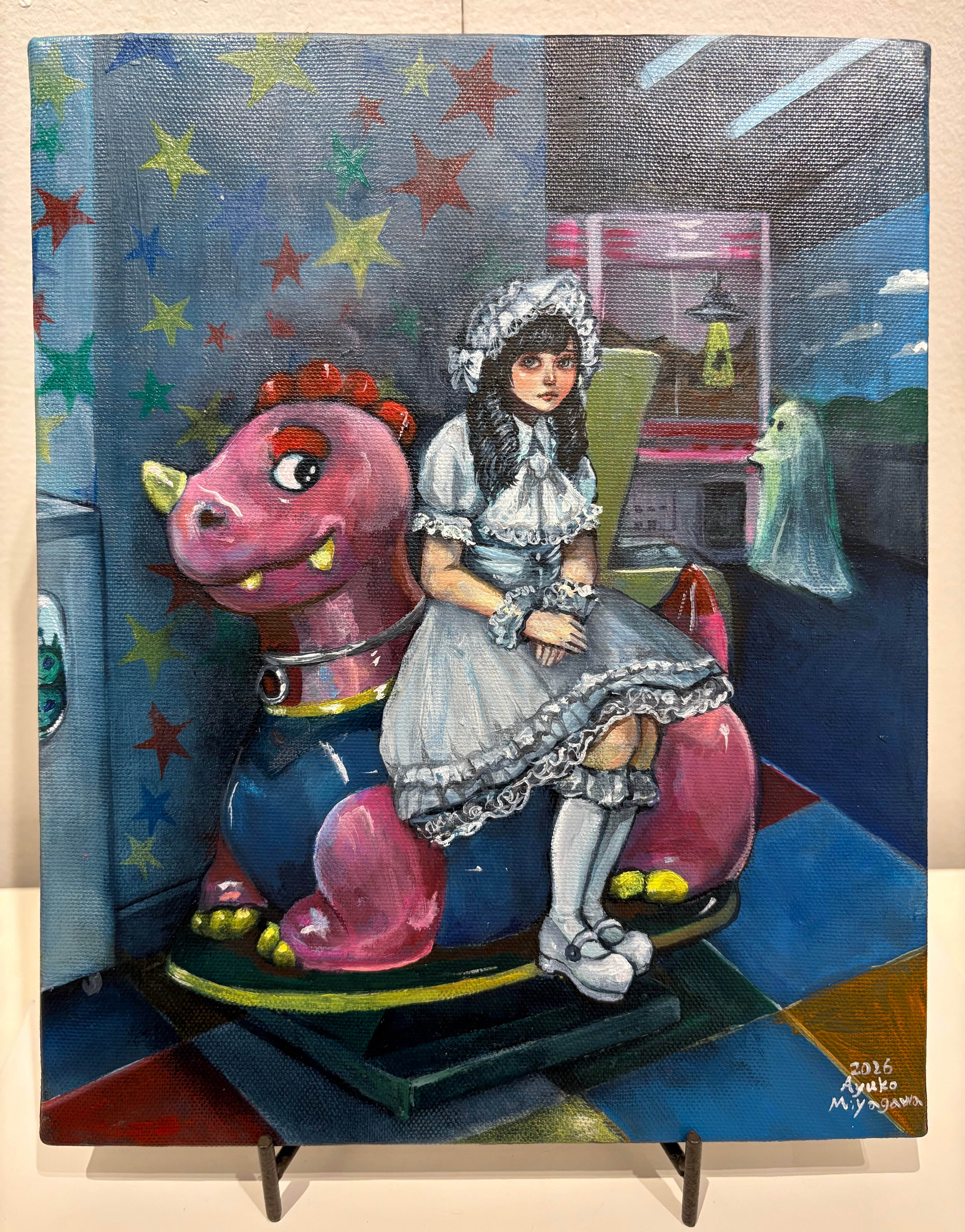 寺田至「もうすぐ春」キャンバスに油彩ミックステンペラ 1984年 22.5