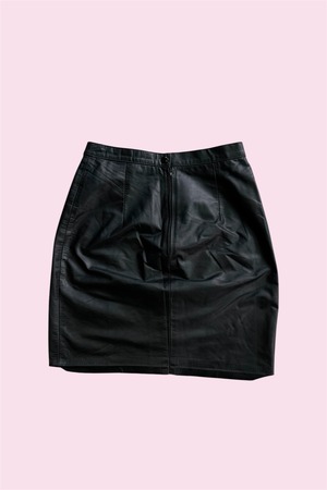 【SALE50%off】VIA NOVA Leather Mini Skirt