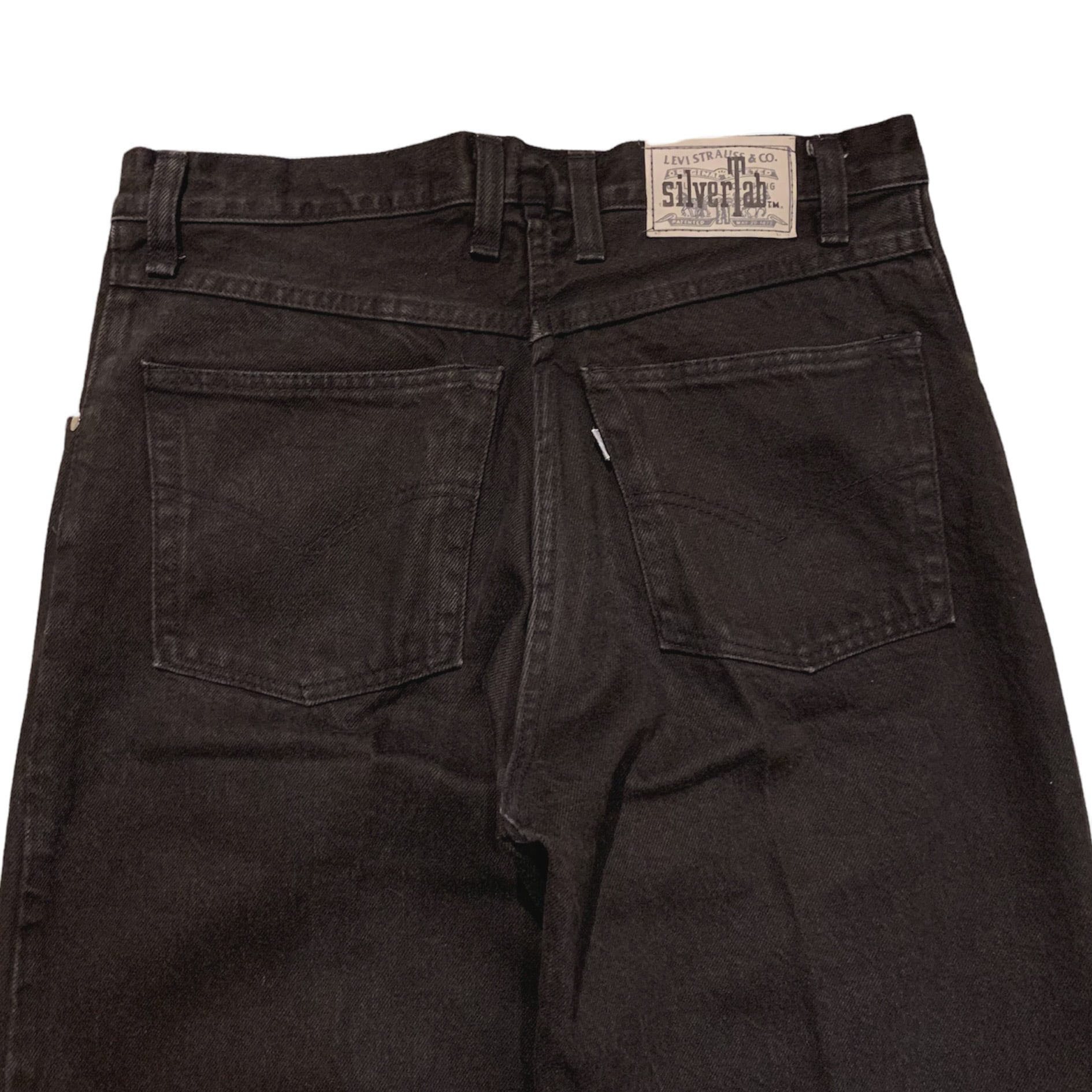 levis 90s black denim silver tab 550