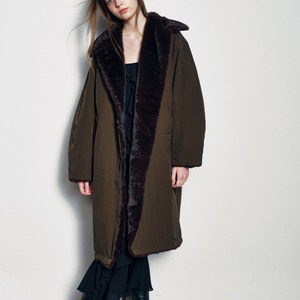 Faux Fur Long Coat T3959