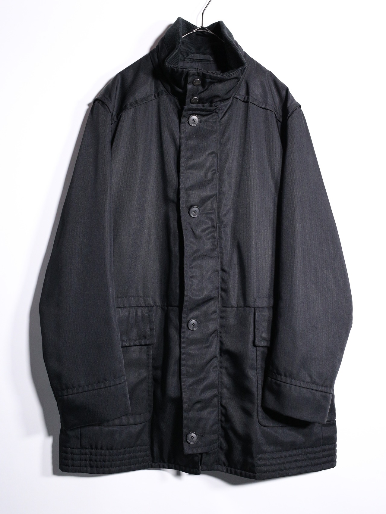 "HUGO BOSS" high- neck zip-up coat jacket - 7
