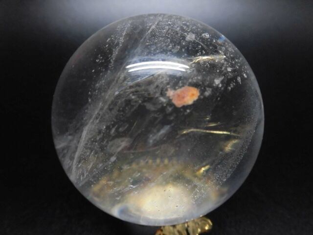 【送料無料】【高品質】59mmブラジル産天然レインボー水晶玉 no.2