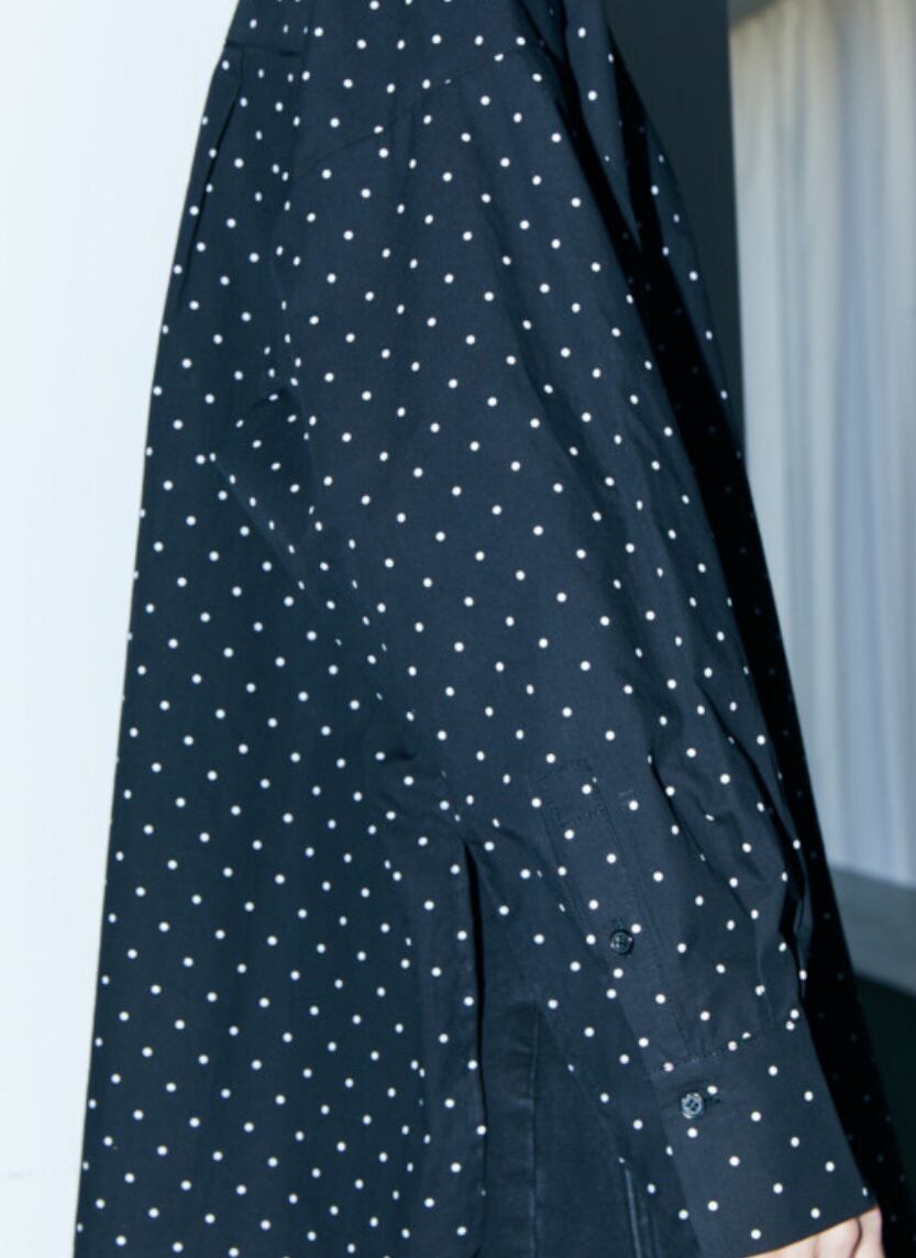 【SELECT】cottonドットシャツ