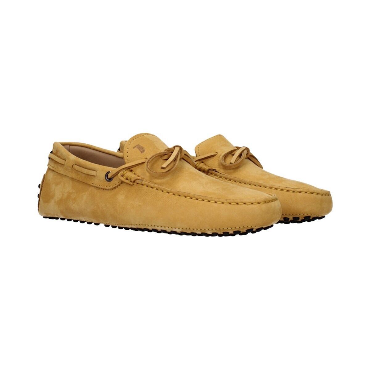 TOD'S トッズ メンズ ローファー スエード イエロー