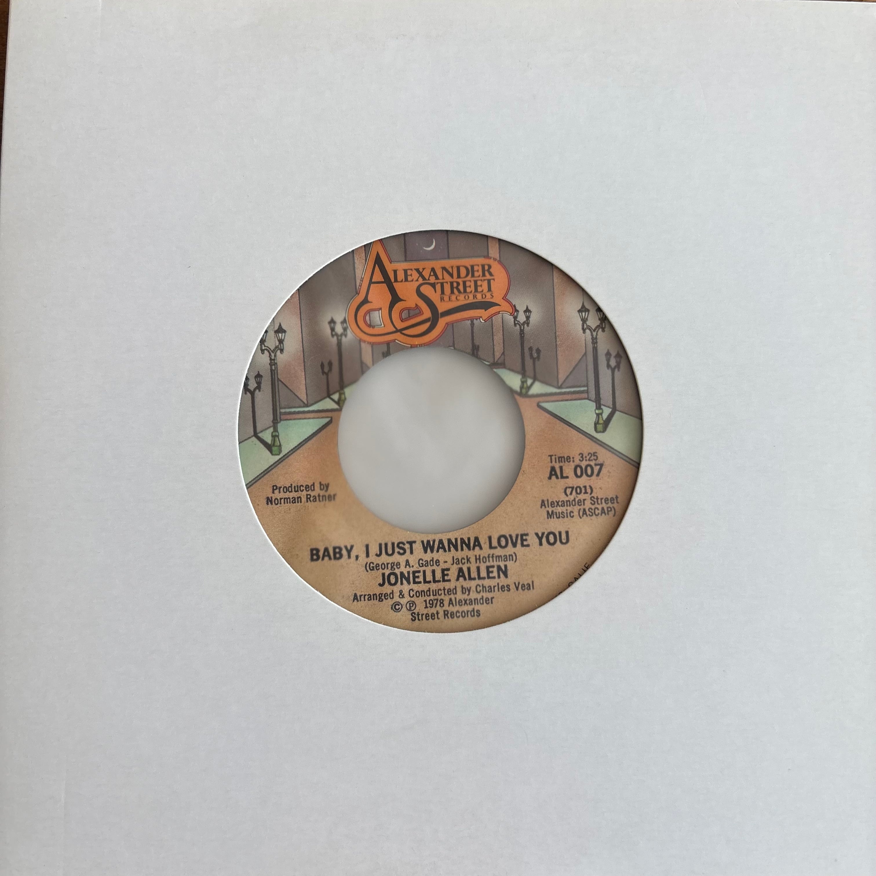 JONELLE ALLEN / BABY, I JUST WANNA LOVE YOU / SUNDAY AFTERNOONS