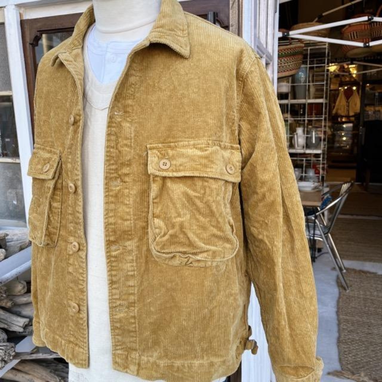 TOPANGA Men's 　コーデュロイシャツジャケット　マスタード