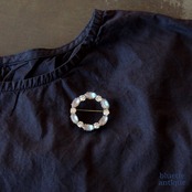 アンティークジュエリー サフィレット サークルブローチ