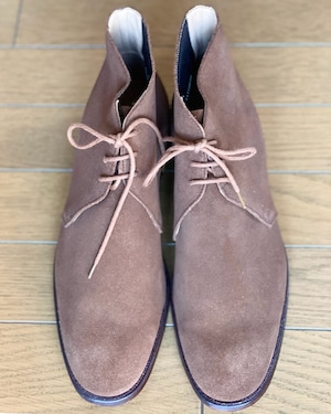 英国製 デッド品 ポールスチュアート別注 Crockett & Jones スナッフスエード アンラインド チャッカブーツ 8.5-D 英国製 デッド品 ポールスチュアート別注 Crockett & Jones スナッフスエード アンラインド チャッカブーツ 8.5-D
