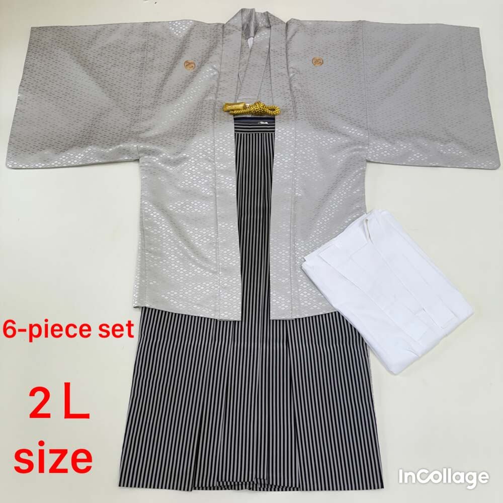 創作人形　 着物　襦袢　裾除け　細帯　袴　羽織付き お仕立付き・袷】正絹 総刺繍柄 訪問着（黒系）（S・M・L） 0002