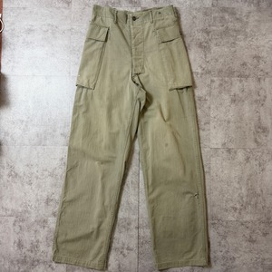40's M-43 HBT Cargo Pants 13 Stars US.ARMY 40年代 カーゴパンツ 13スター アメリカ軍 コットン ミリタリー ヴィンテージ ビンテージ  TT2026-0024