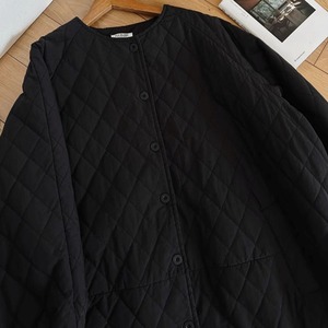 キルティング ノーカラーコート M 11450