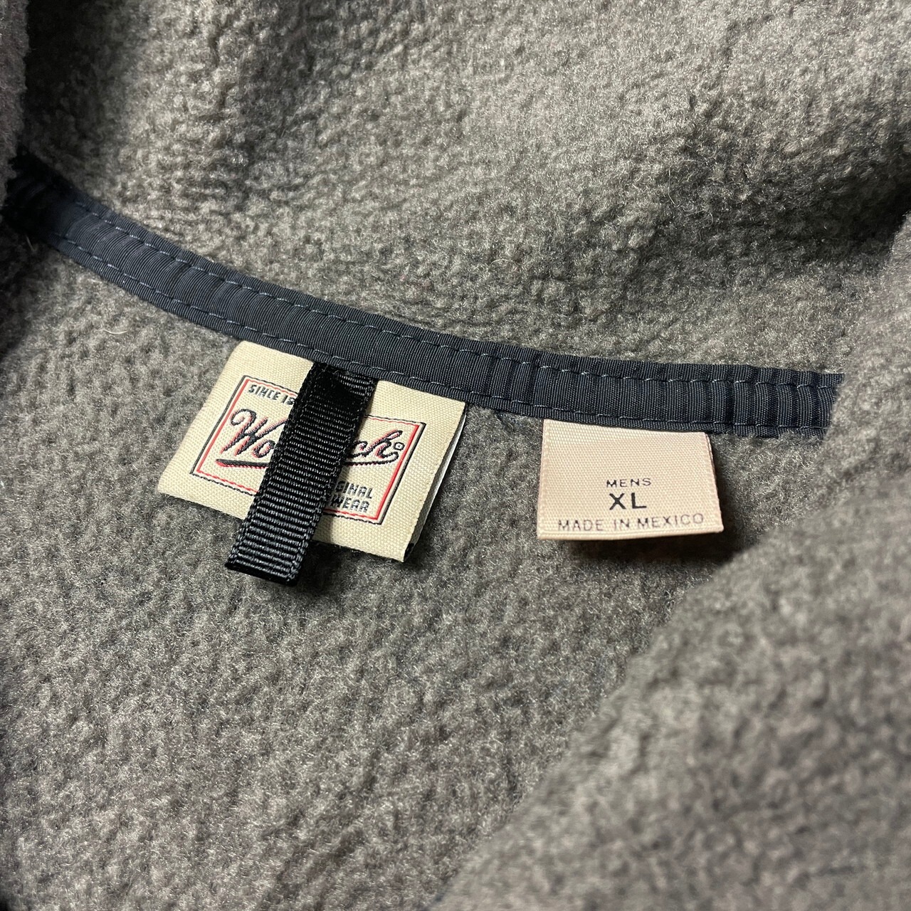 90年代 WOOLRICH ウールリッチ フリースプルオーバー スナップTタイプ 