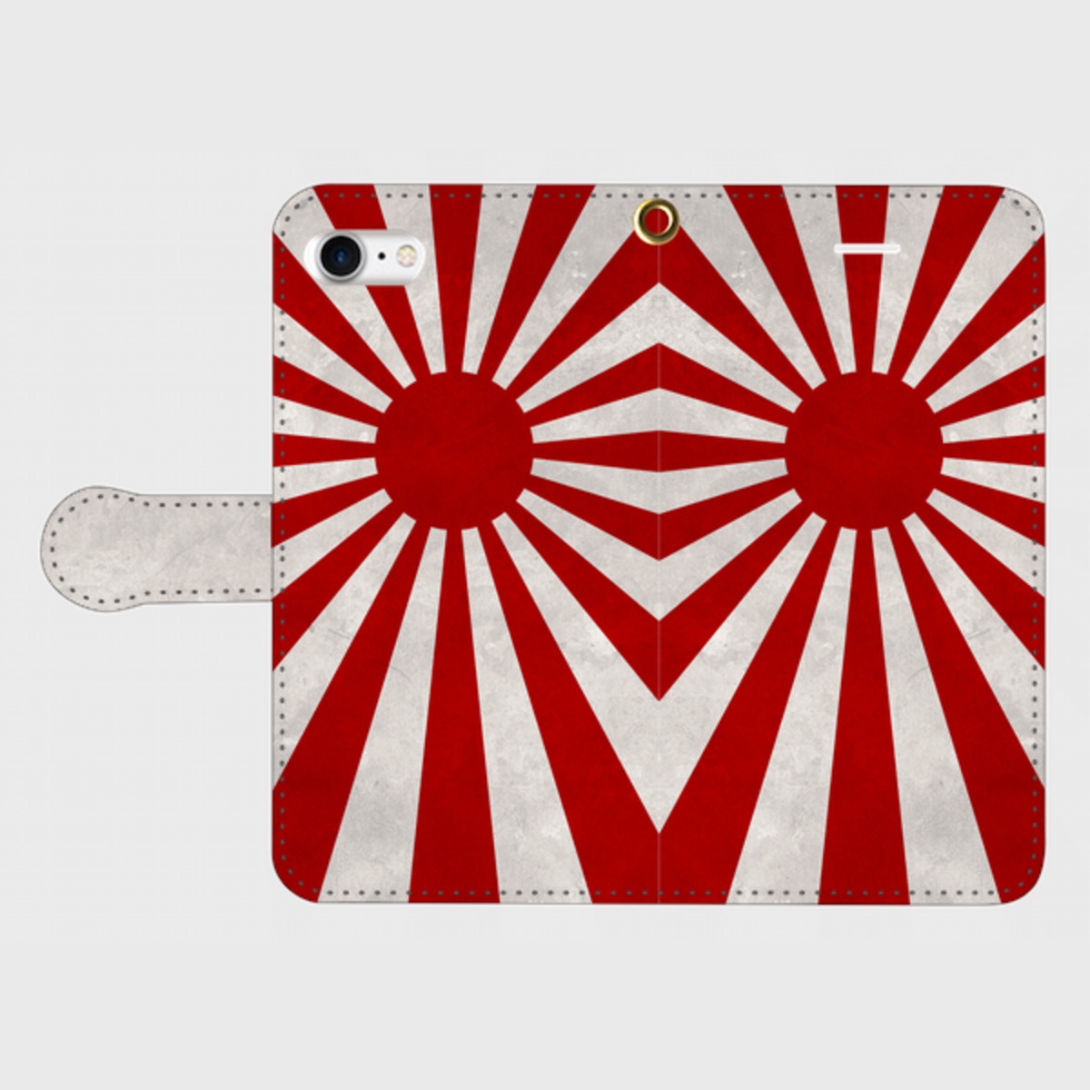 大日本帝国海軍軍艦旗・自衛艦旗（汚し塗装） iPhoneケース