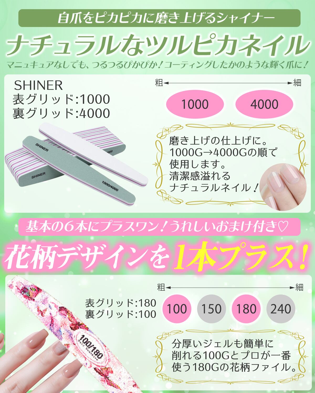 ラサチ ネイルファイルセット 洗える 爪やすり ネイルケア ジェル