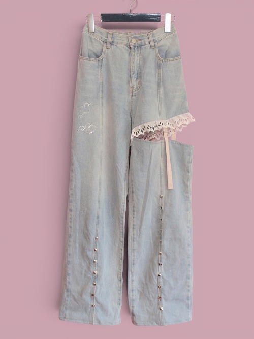 "still go on" cut off denim