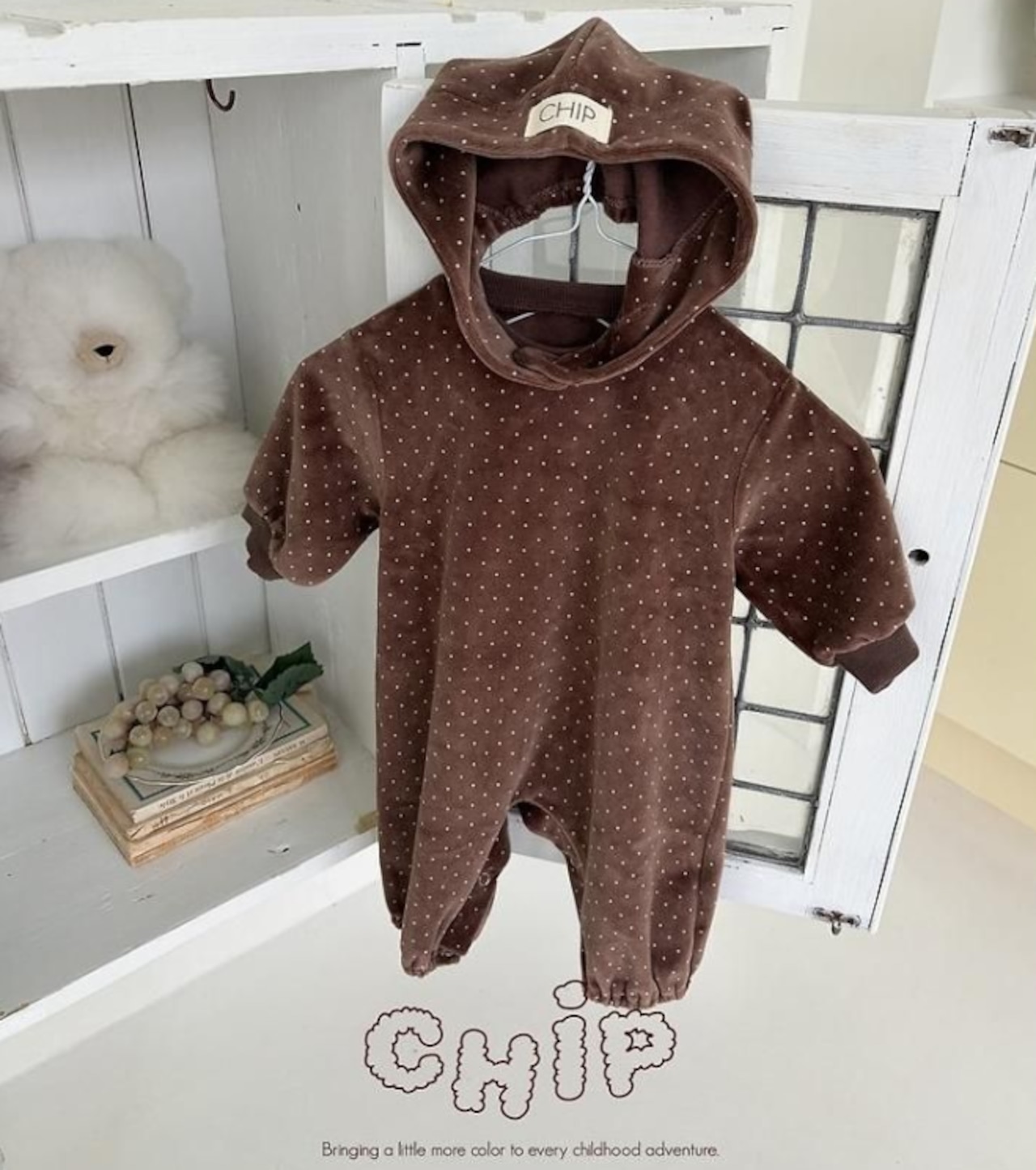 【取寄】CHIP ドットバディスーツ|秋服|韓国子供服|26/AT