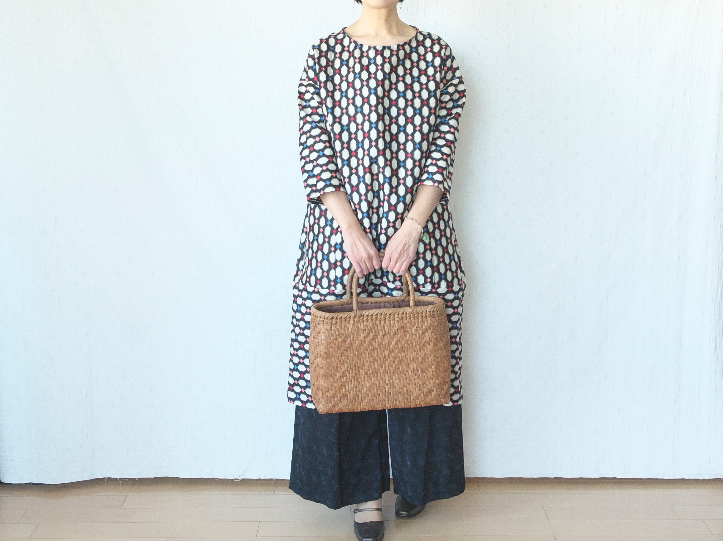 0849 ボックスワンピース