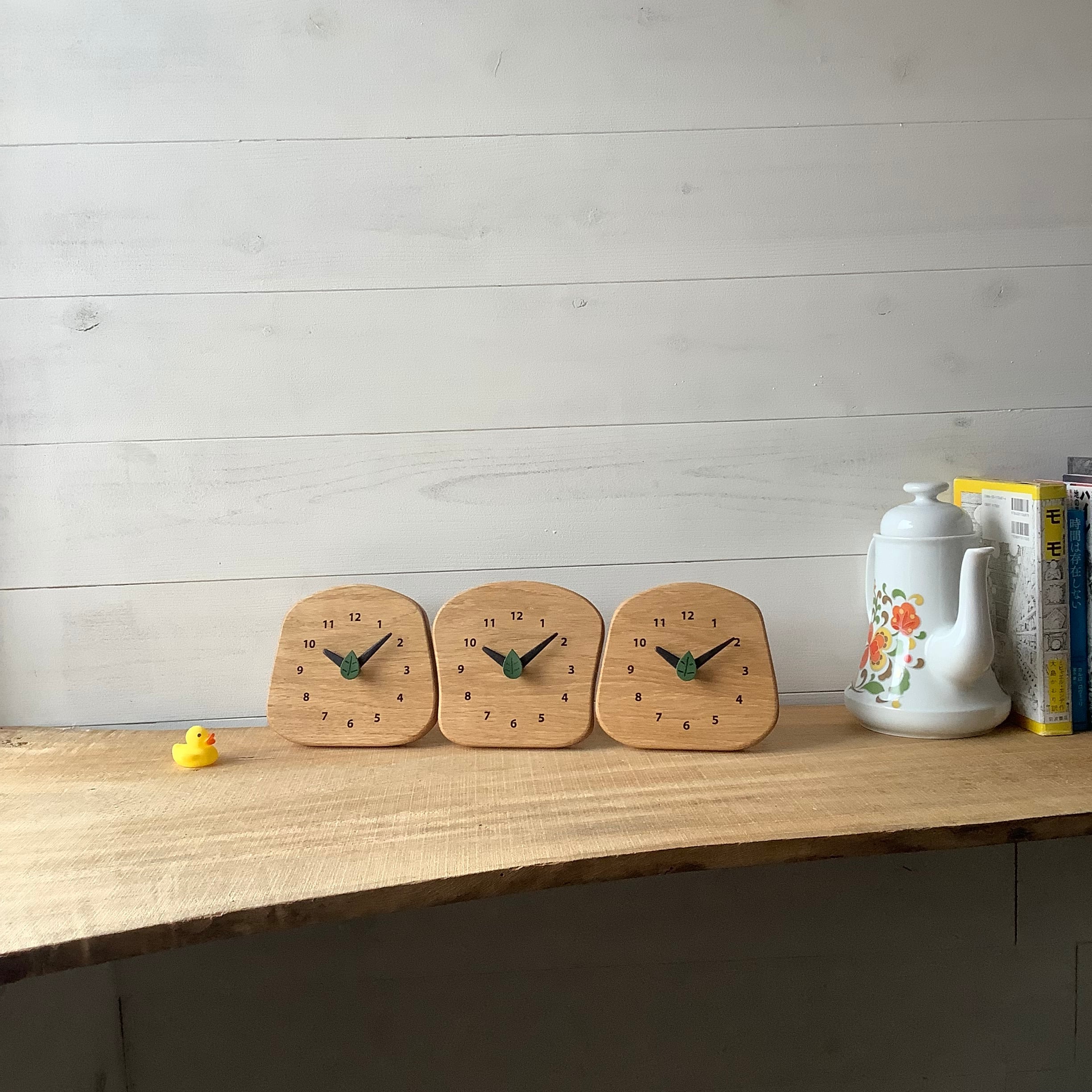 オーク 森の置時計 有機三連時計（時計一個の価格です） | ユリイカ