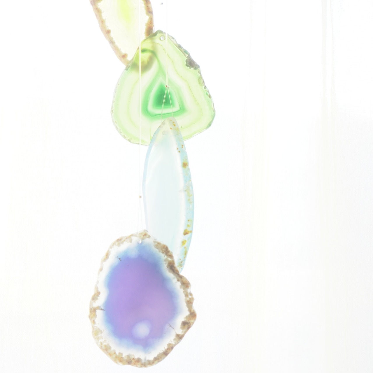 Rainbow Soda - アゲートヒーリングチャイム / Agate Sun Catcher Wind Chime 468