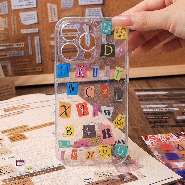 英字PETシールセット　4枚入り　 英字短韵（English Short Rhymes）シリーズ[ZB-6s]