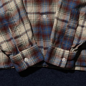 極美品 L 60s 70s 英生地 米企画 Viyella ヴィンテージ ウールコットン 長袖ネルシャツ vintage flannel Shirt