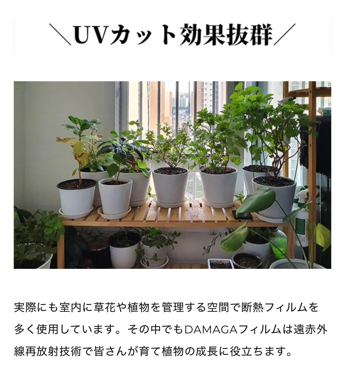 DAMAGA 断熱シート 窓 (90cm×10m) 【紫外線＆熱をWでブロック】 断熱