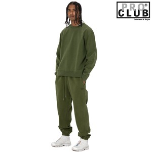 PRO CLUB / プロクラブ「Heavy Weight Vintage Wash Crew Neck Olive」