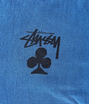 -STUSSY- Used 90-00s L Print T-shirt