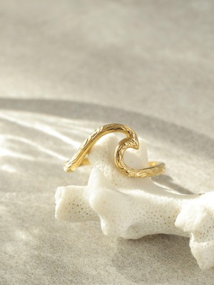 316L hawaiian wave ring  #r01