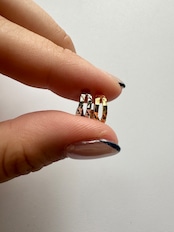 S925 セパレートカットフープピアス